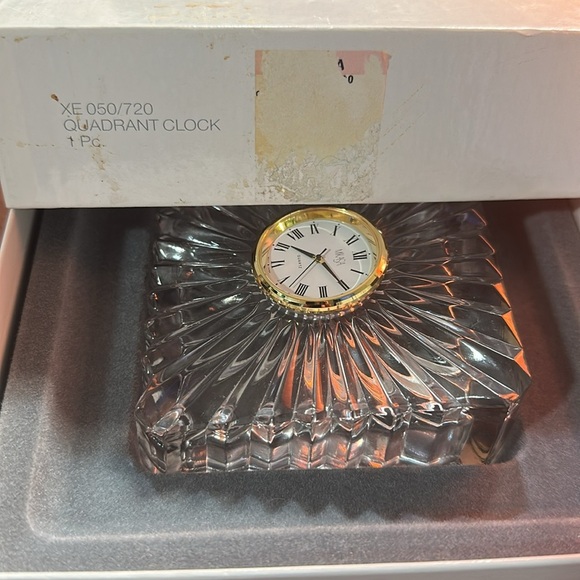🔥VTG Mikasa West Germany Quadrant Quartz Clock Small Desk Crystal Roman Numerals - Picture 8 of 9